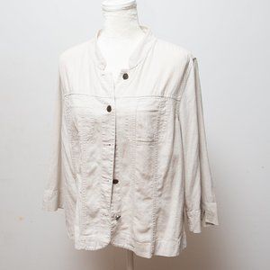 Christohper & bank beige shirt size L